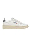 Autry Classic Low-top Sneakers With Logo Patches In White