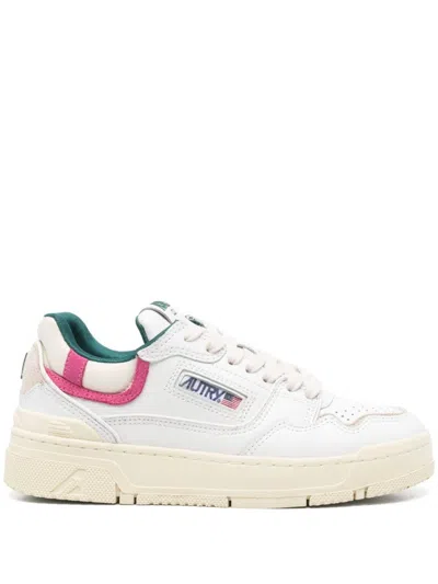 Autry Low-top Sneakers With Contrasting Accents And Comfortable Sole In White