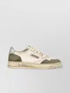 Autry Low Top Sneakers With Contrasting Leather Inserts