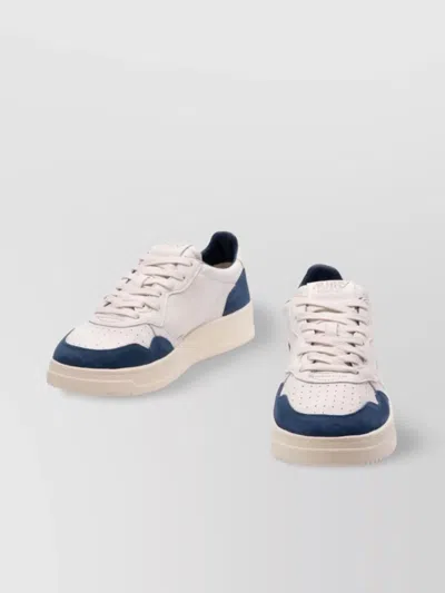 Autry Low Top Sneakers With Flat Rubber Sole In White