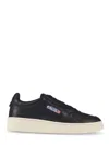 Autry Low-top Sneakers With Goat Leather Upper In Black