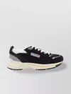Autry Hyperway Black Low Top Sneakers With Logo Patch On Tongue And Side In Suede And Mesh Woman In Black