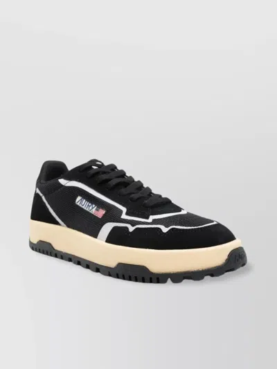 AUTRY LOW-TOP SNEAKERS WITH MESH AND SUEDE