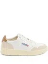 Autry Low-top Sneakers With Padded Collar And Textured Finish In White