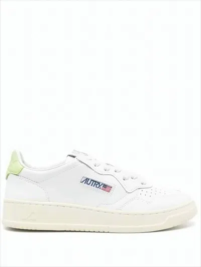Autry Low-top Sneakers With Perforated Detailing And Cushioned Sole In White