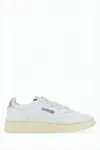 Autry Low-top Sneakers With Perforated Detailing And Metallic Accents In White