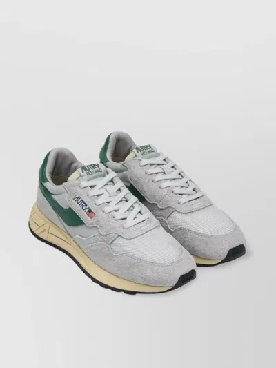 Autry Low Top Sneakers With Perforated Toe Box In Gray