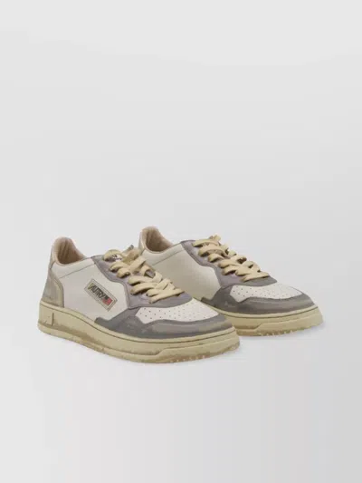 Autry Low Top Sneakers With Rubber Sole And Contrast Panels In Multi