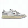 Autry Low-top Sneakers With Smooth And Perforated Panels In Gray