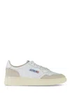 Autry Low-top Sneakers With Smooth Leather And Suede Accents In White