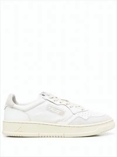 Autry Low-top Sneakers With Smooth Leather Uppers And Tonal Logo In White