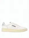 Autry Low-top Sneakers With Vintage-inspired Cream Sole And Perforated Detailing In White
