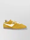 Autry Low Top Suede Leather Sneakers In Gold
