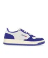 Autry Medalist Low Leather And Suede Sneakers In White