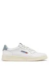 Autry Low-top Sneakers With Contrasting Black Heel In White