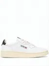 Autry Low-top White Leather Sneakers With Breathable Perforations In White