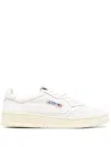 Autry Low Sneaker With Perforated Detailing And Rubber Sole In White