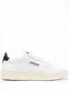 Autry Low-top White Leather Sneakers With Perforated Detailing In White