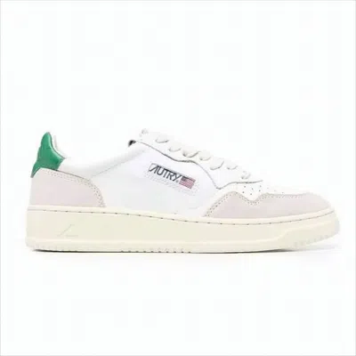 Autry Low-top White Leather Sneakers With Suede Detailing