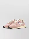 Autry Low Sneaker With Suede Panels And Rubber Sole