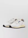 Autry Low Woman Leather Nylon Sneakers In White