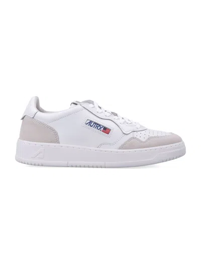 Autry Low-top Sneakers With Smooth Leather Upper And Suede Overlays In Pink