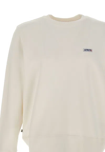 Autry Main Man Apparel Cotton Sweatshirt In White