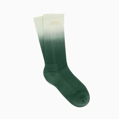 Autry Main Socks In Accessories Gldn/grn