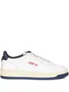 Autry X Maison Kitsune Medalist Low Top Sneakers In White