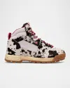 Autry Malga High-top Calf Hair Sneakers In Multi