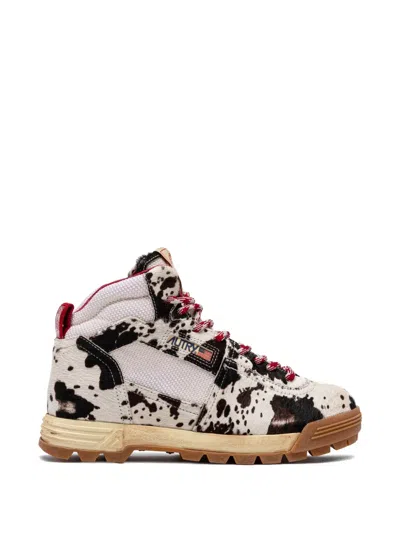 Autry Malga High-top Calf Hair Trainers In Animal Print