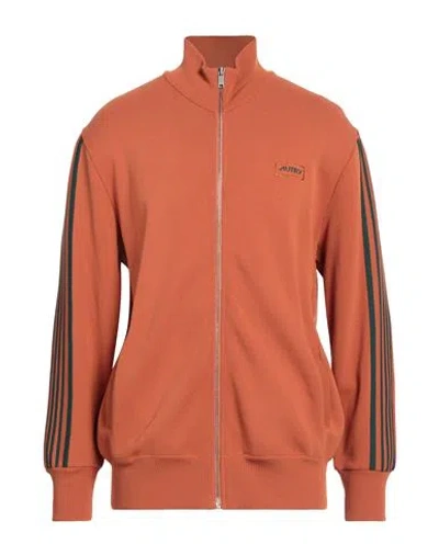 Autry Man Cardigan Rust Size Xl Viscose, Nylon