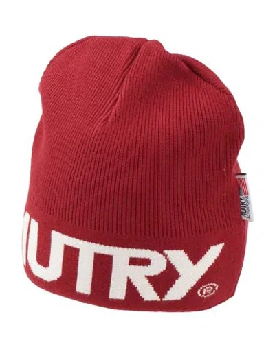 Autry Man Hat Brick Red Size Onesize Viscose, Polyester, Nylon