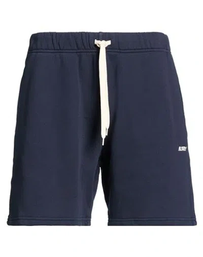 Autry Man Shorts & Bermuda Shorts Navy Size L Cotton In Blue