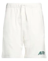 Autry Man Shorts & Bermuda Shorts White Size L Cotton, Polyester
