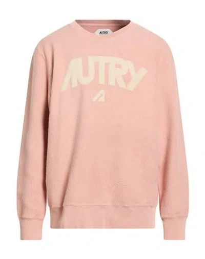 Autry Man Sweatshirt Blush Size Xl Cotton In Pink
