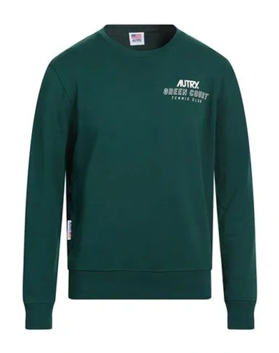 Autry Man Sweatshirt Emerald Green Size S Cotton
