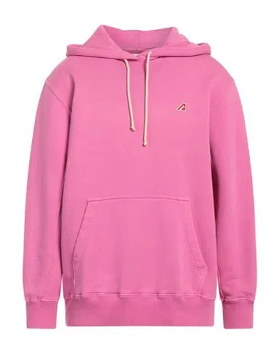 Autry Man Sweatshirt Fuchsia Size Xl Cotton, Elastane