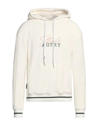 Autry Man Sweatshirt Ivory Size L Cotton, Polyester In White