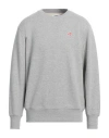 Autry Crew-neck Sweatshirt With Logo Patch In Grey