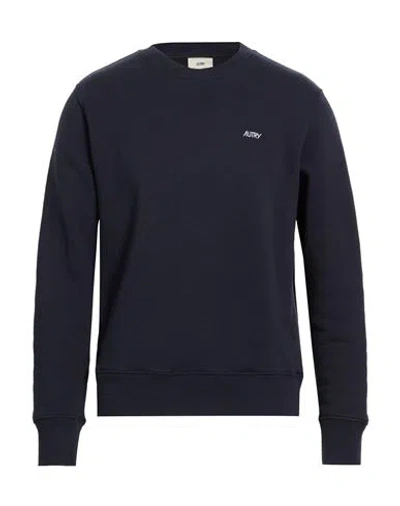 Autry Man Sweatshirt Navy Size Xl Cotton In Blue