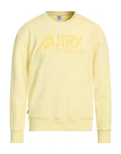 Autry Man Sweatshirt Pastel Yellow Size Xl Cotton