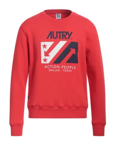 Autry Man Sweatshirt Red Size L Cotton