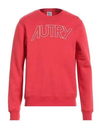 Autry Man Sweatshirt Red Size Xl Cotton