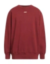 Autry Man Sweatshirt Rust Size Xl Cotton In Red