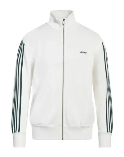 AUTRY AUTRY MAN SWEATSHIRT WHITE SIZE M VISCOSE, NYLON