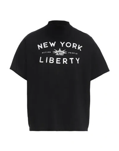 Autry Man T-shirt Black Size L Cotton