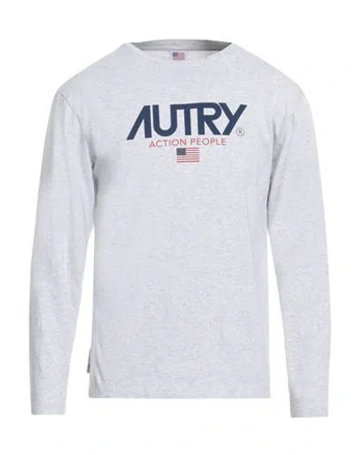 Autry Man T-shirt White Size L Cotton In Grey