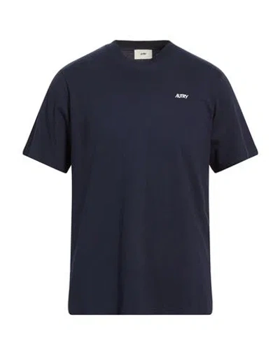 AUTRY AUTRY MAN T-SHIRT MIDNIGHT BLUE SIZE XL COTTON
