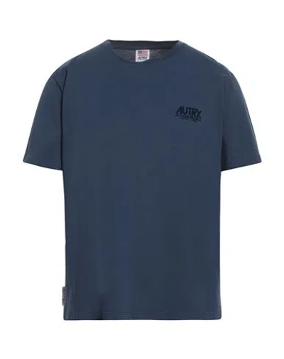 Autry Man T-shirt Navy Blue Size M Cotton